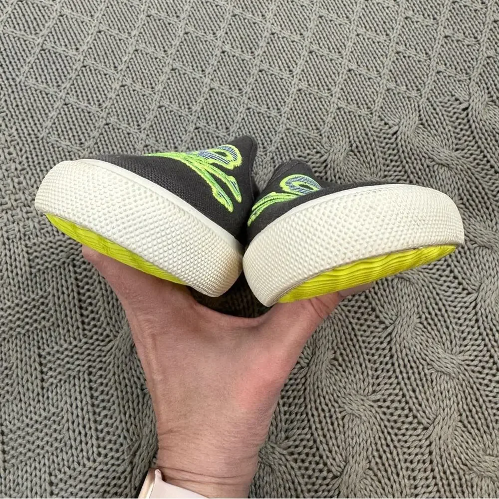 Mini Boden Skull Slip-On Shoes - Gray and Green ~ 10 Toddler